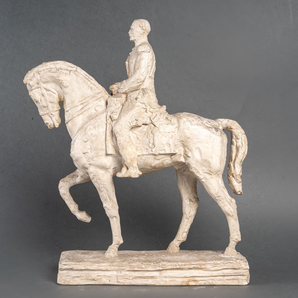 Schizzo in gesso del monumento al maresciallo Foch di Robert Wlerick