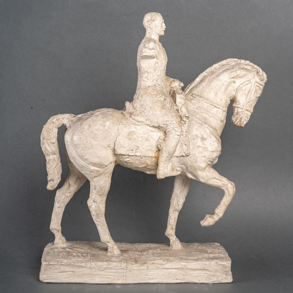 Schizzo in gesso del monumento al maresciallo Foch di Robert Wlerick