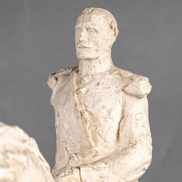 Schizzo in gesso del monumento al maresciallo Foch di Robert Wlerick