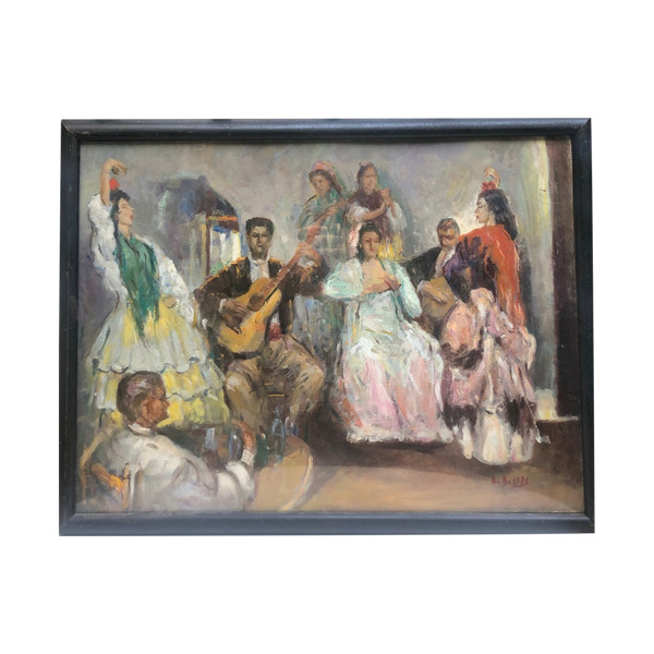 Scuola francese 1921, I suonatori di flamenco