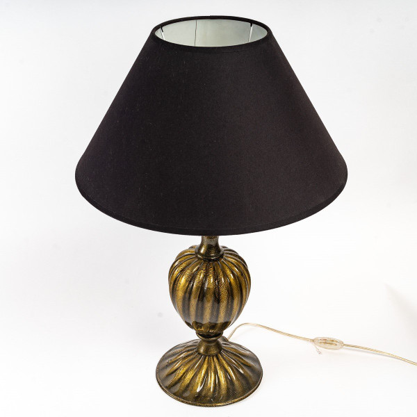 Paar Balusterlampen Aus Muranoglas, 1950er Jahre