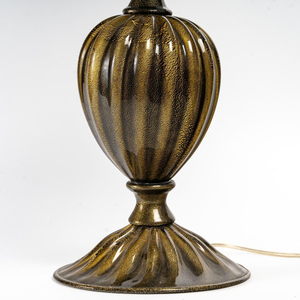 Paar Balusterlampen Aus Muranoglas, 1950er Jahre