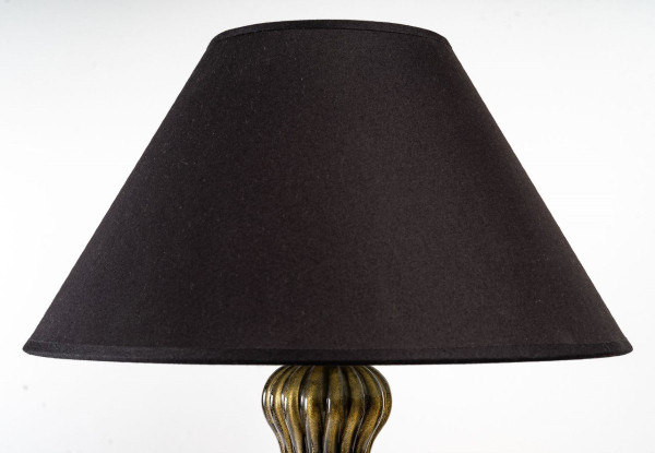 Paar Balusterlampen Aus Muranoglas, 1950er Jahre