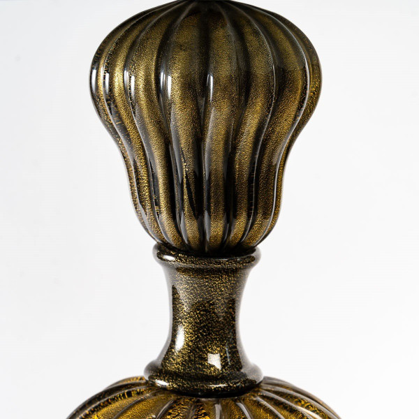Paar Balusterlampen Aus Muranoglas, 1950er Jahre