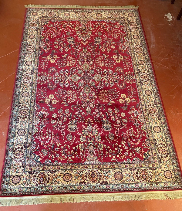 Tappeto Persiano 3m13-2m02 con Decoro Rosso