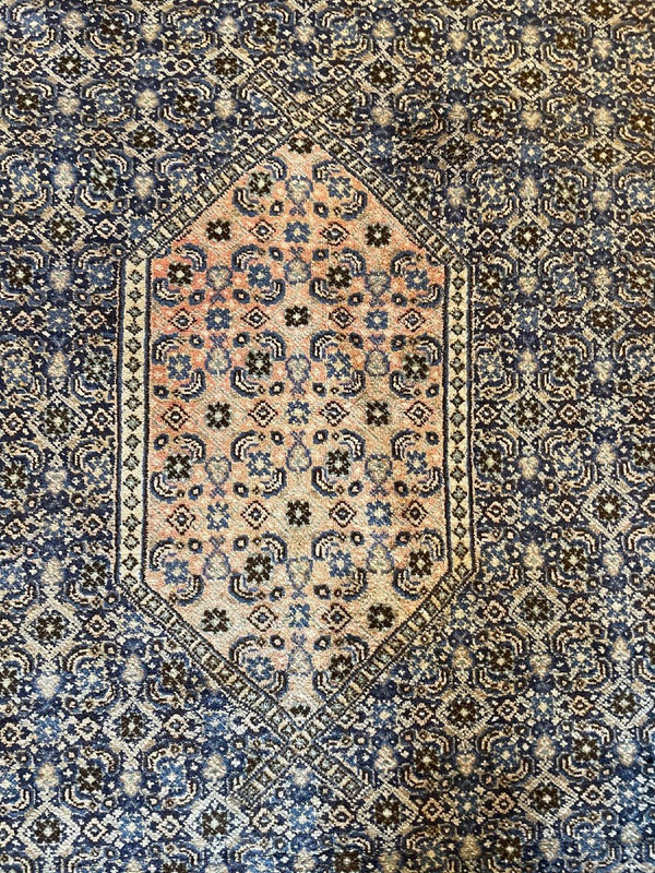 Tapis Persan 3m37-2m34 à Décor Bleu