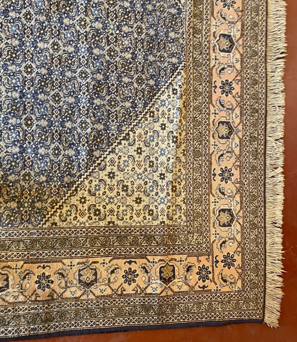 Tapis Persan 3m37-2m34 à Décor Bleu