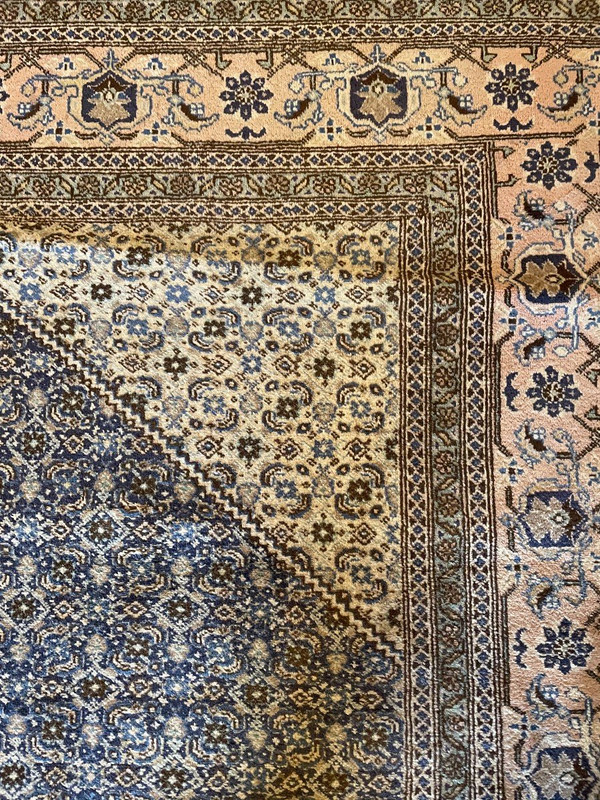 Tapis Persan 3m37-2m34 à Décor Bleu
