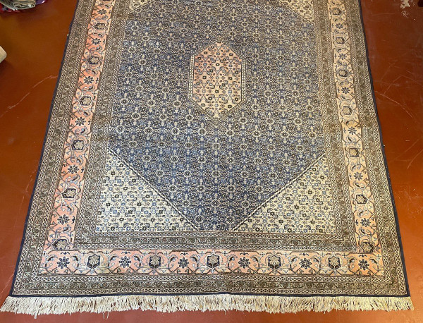 Tapis Persan 3m37-2m34 à Décor Bleu