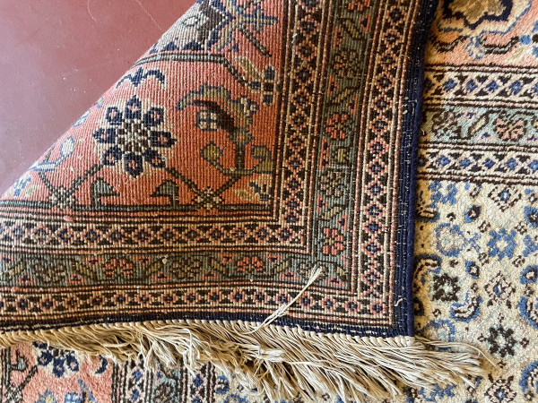 Tapis Persan 3m37-2m34 à Décor Bleu