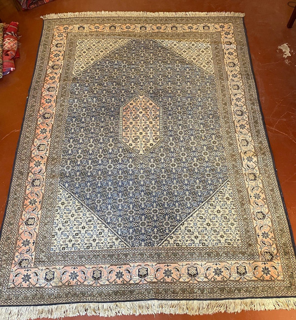 Tapis Persan 3m37-2m34 à Décor Bleu