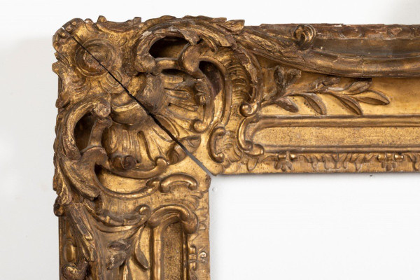 Louis XV period carved giltwood frame