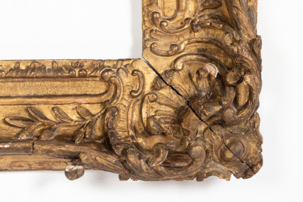 Louis XV period carved giltwood frame