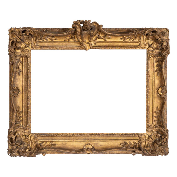 Louis XV period carved giltwood frame