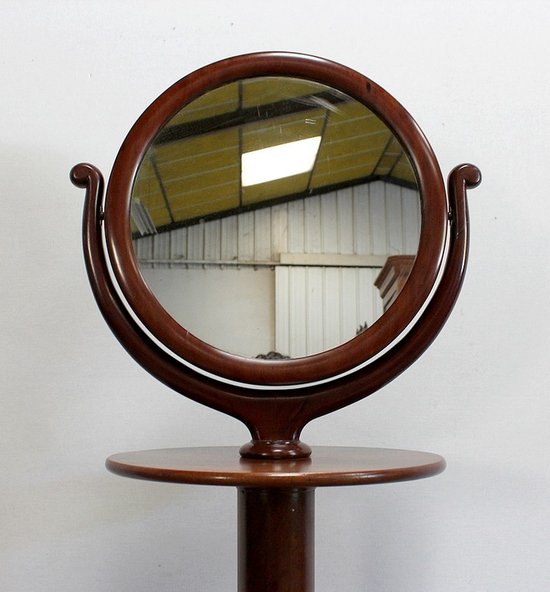  Psyche mirror for men in Cuban mahogany, Empire period - early 19th century