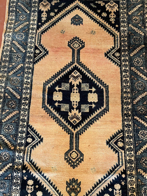 Persian Rug 2m21-1m29 with Blue Decor