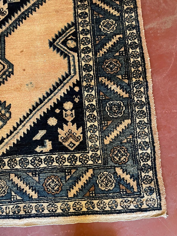 Persian Rug 2m21-1m29 with Blue Decor