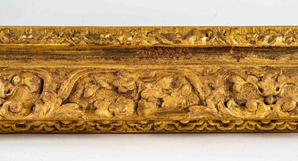 Cadre En Bois Sculpté Doré d'époque Louis XIV