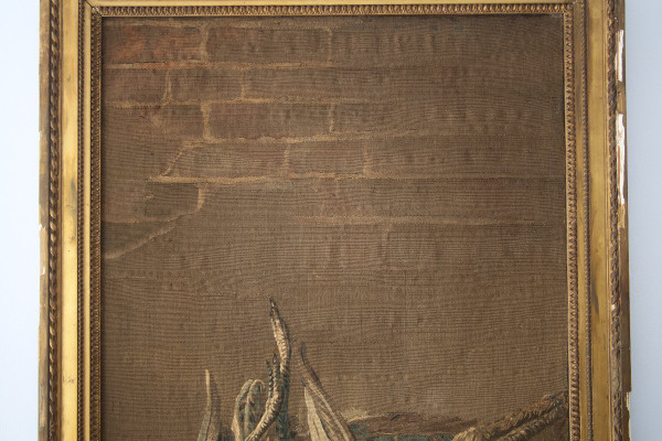 Fine tapestry panel with birds from the late 18th century