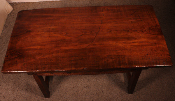 Table Espagnol Du 17° Siècle Trois Tiroirs En Châtaignier