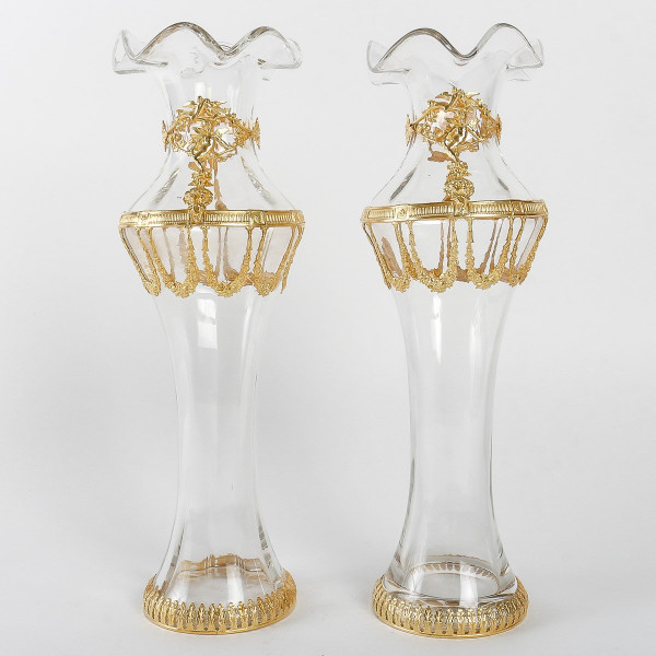 Paire De Vases En Sèvres Fin XIXème Siècle