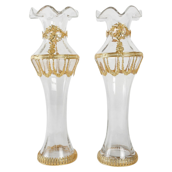 Paire De Vases En Sèvres Fin XIXème Siècle