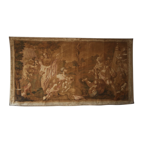 Large canvas painted in imitation of a tapestry, Italian work from the 18th century