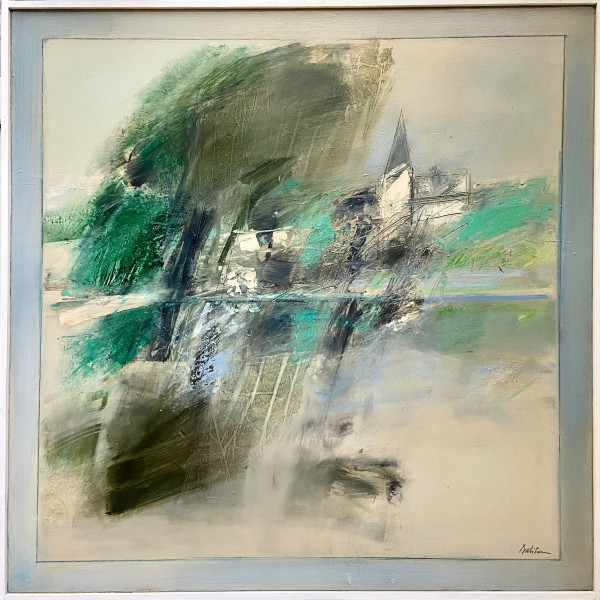 Jean-Jacques Balitran, Tableau Paysage De Loire En été.