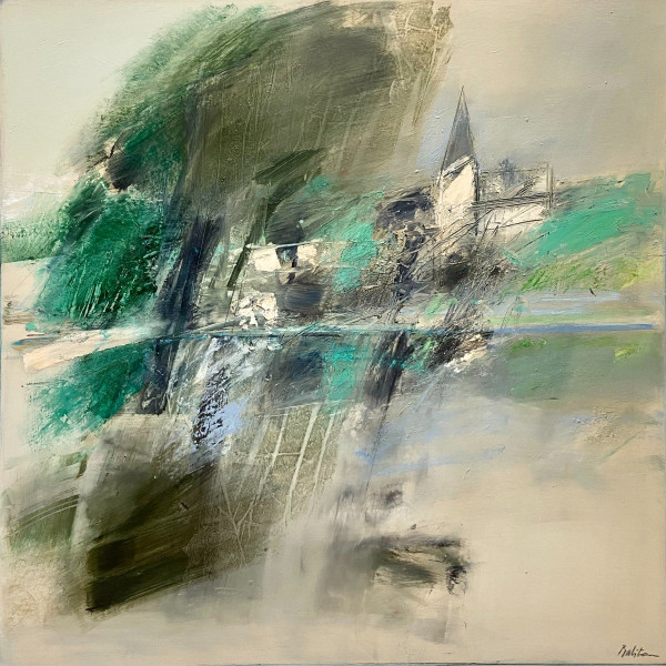 Jean-Jacques Balitran, Tableau Paysage De Loire En été.