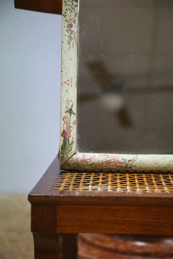 Vanity mirror in Parisian varnish, Louis XV period
