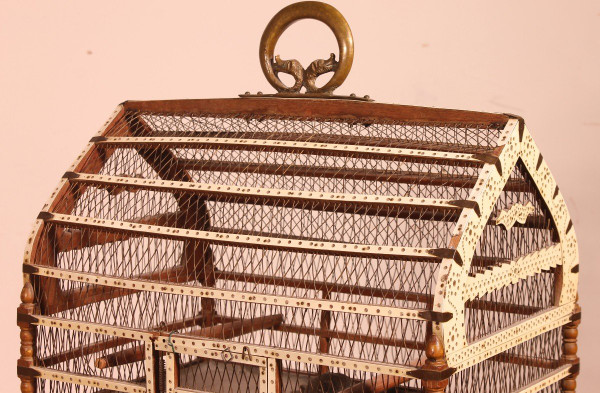 Cage à Oiseaux En Os -19° Siècle