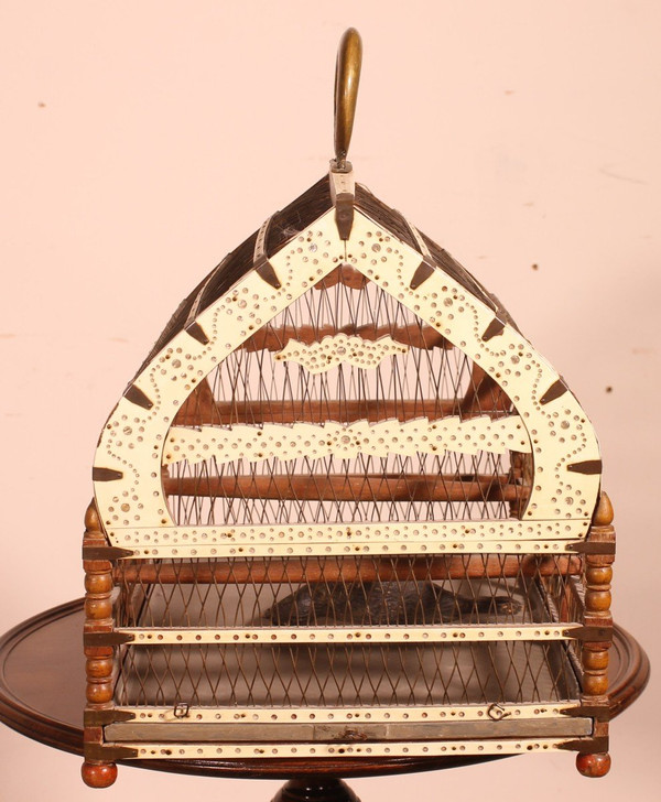 Cage à Oiseaux En Os -19° Siècle
