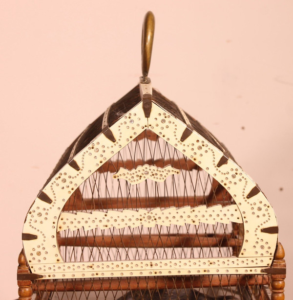 Cage à Oiseaux En Os -19° Siècle