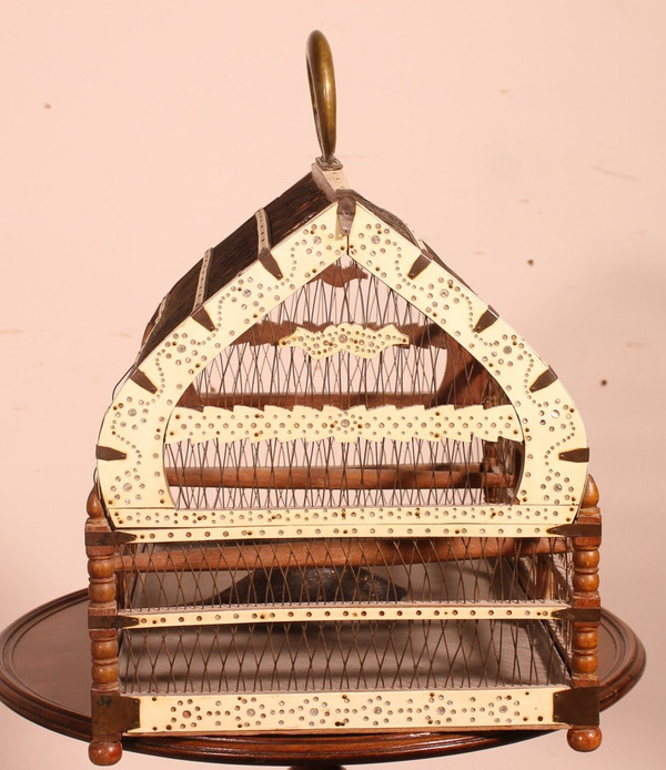Cage à Oiseaux En Os -19° Siècle