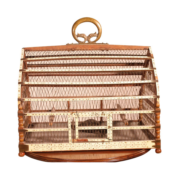 Cage à Oiseaux En Os -19° Siècle