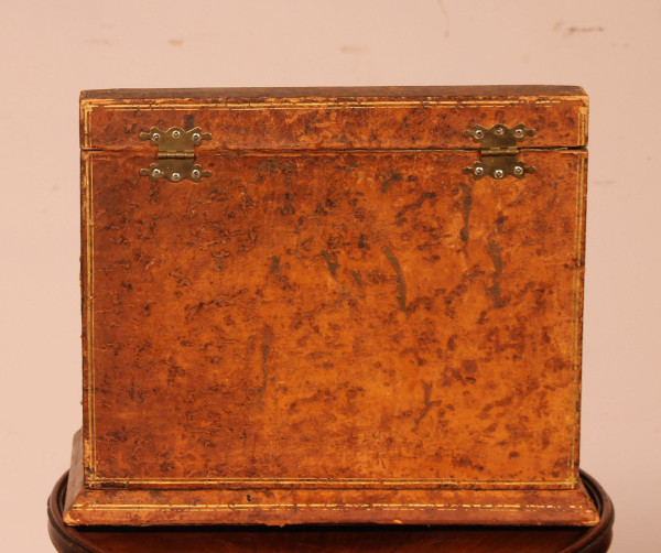 19th Century Leather Document/Letter Wallet-france
