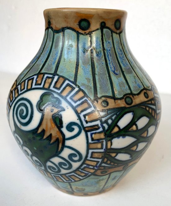 Vaso in gres KERAMIS - Charles CATTEAU - Art Deco - 1920 - Atelier de Fantaisie