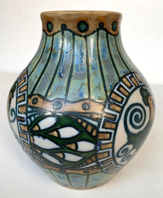 Vaso in gres KERAMIS - Charles CATTEAU - Art Deco - 1920 - Atelier de Fantaisie