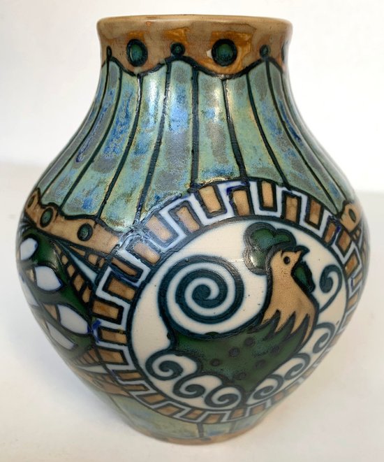 Vaso in gres KERAMIS - Charles CATTEAU - Art Deco - 1920 - Atelier de Fantaisie