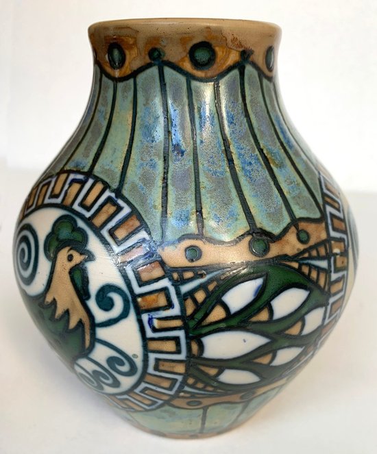 Vaso in gres KERAMIS - Charles CATTEAU - Art Deco - 1920 - Atelier de Fantaisie