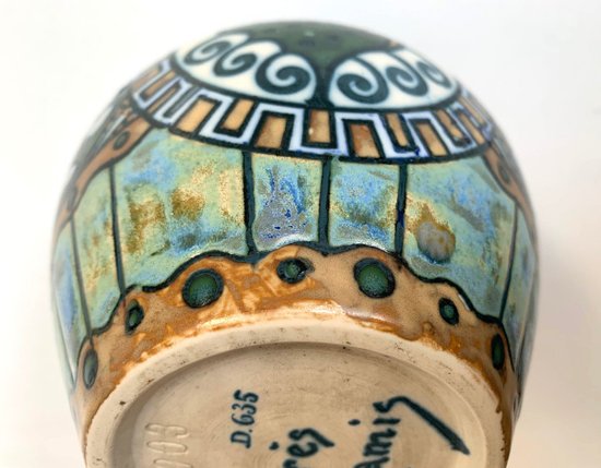 Vaso in gres KERAMIS - Charles CATTEAU - Art Deco - 1920 - Atelier de Fantaisie
