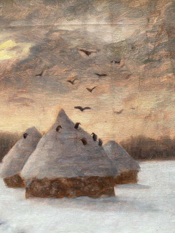 Edouard Victor Durand (active 19th century) - The Flight Of The Ravens, Circa 1890