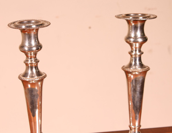 Pair Of 19th Century Candleholders -England