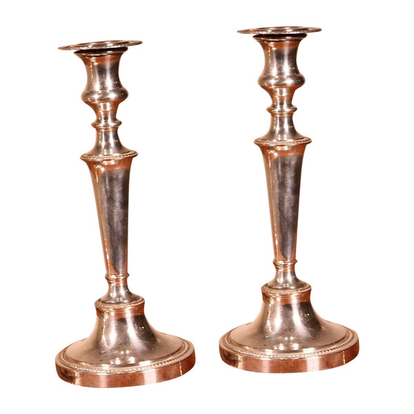 Pair Of 19th Century Candleholders -England