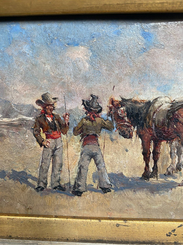 Andrés Gimeno (né En 1879) - Les Deux Gitans, Biarritz 1898