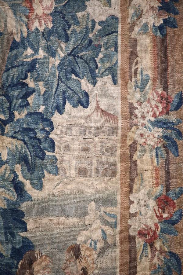 Pannello di arazzo Aubusson del XVIII secolo.