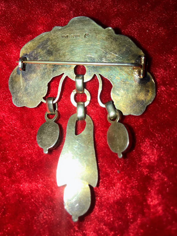 Broche d’époque Art Nouveau, signée William Fuglede 