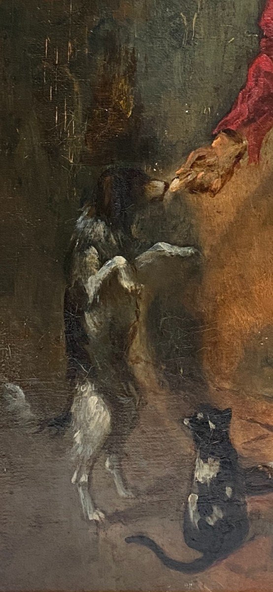 Hyacinthe-florentin Lepesqueur (active Between 1870 And 1882) - The Saltimbanque, Circa 1880