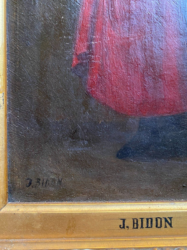 Jean Bidon (xix-xx) - Porträt einer jungen Frau, 1902