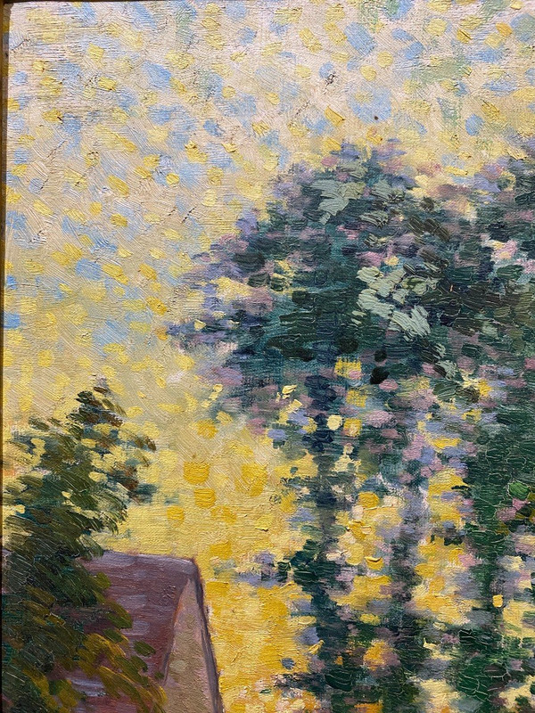 French pointillist school - Gransart, In Le Hameau, 1901